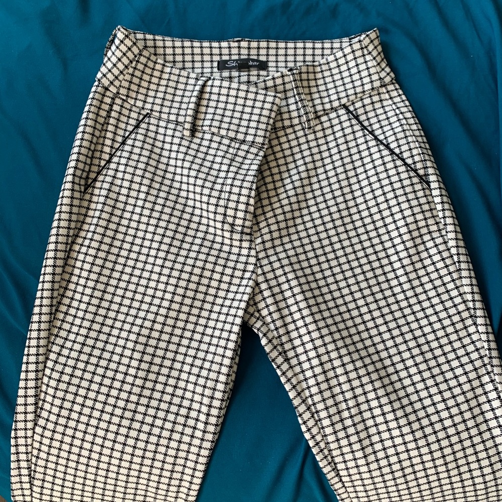 Checkered dress pants